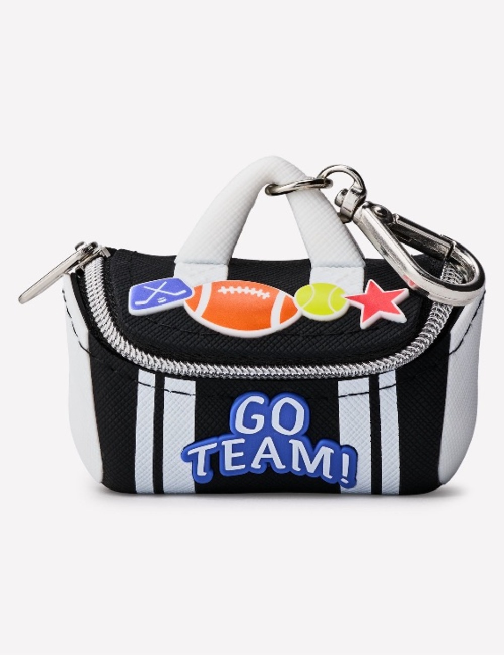 “GAME DAY DUFFLE BAG” PocketBac Holder + Free Hand Gel by B&BW, Silver Clip, NWT